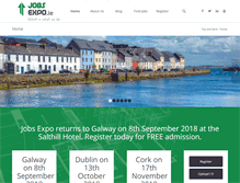 Tablet Screenshot of jobsexpo.ie